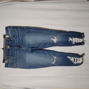 American Eagle Crop Jeggings Destroyed Sz 16 NWOT
